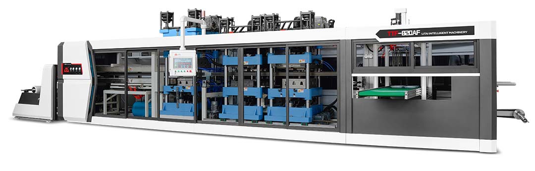 Fully automatic four-station plastic thermoforming machine TTF-820AF