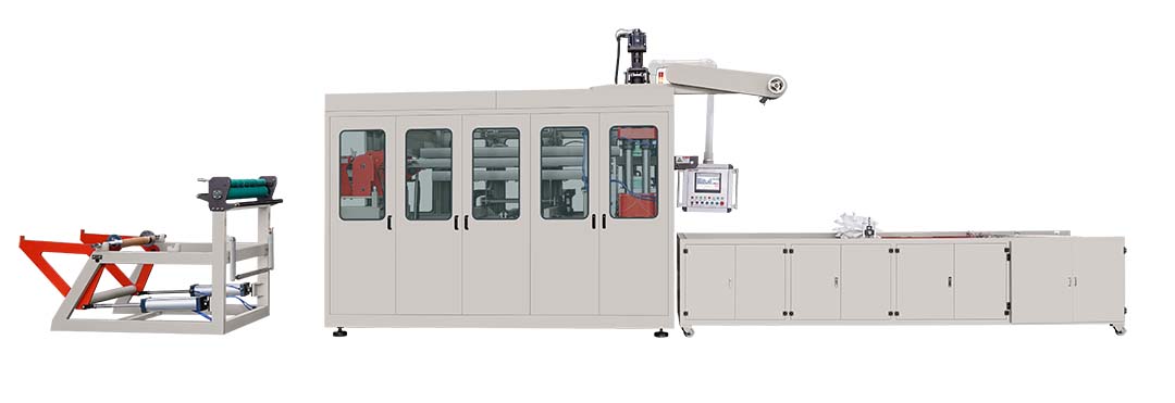 Plastic coffee cup thermoforming machine